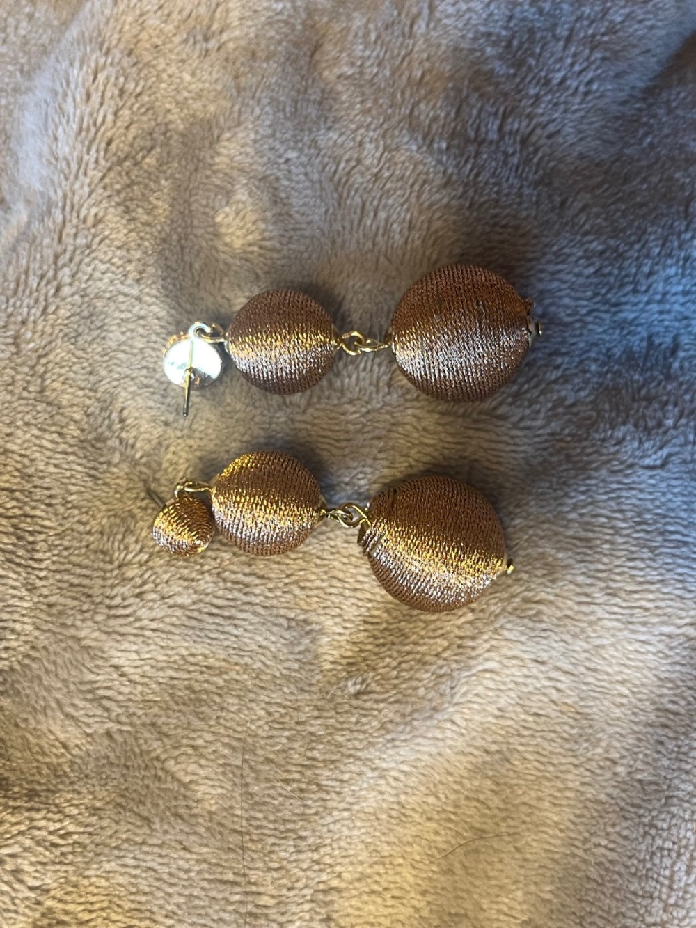 Gold earrings